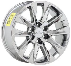 20" Chevrolet Silverado Tahoe 1500 PVD Chrome wheels rims Factory OEM 2019 2020