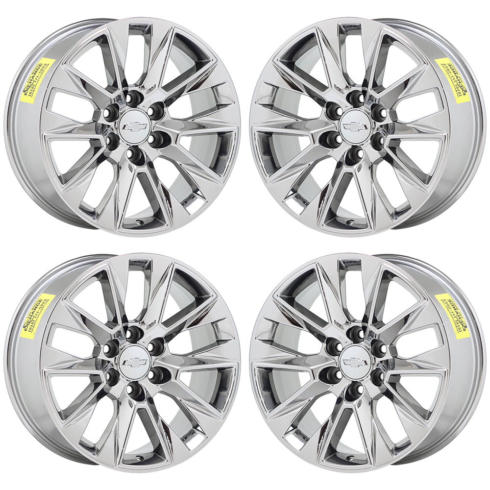 20" Chevrolet Silverado 1500 Bright Chrome wheels rims Factory OEM 5919 EXCHANGE