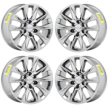 20" Chevrolet Silverado 1500 Bright Chrome wheels rims Factory OEM 5919 EXCHANGE