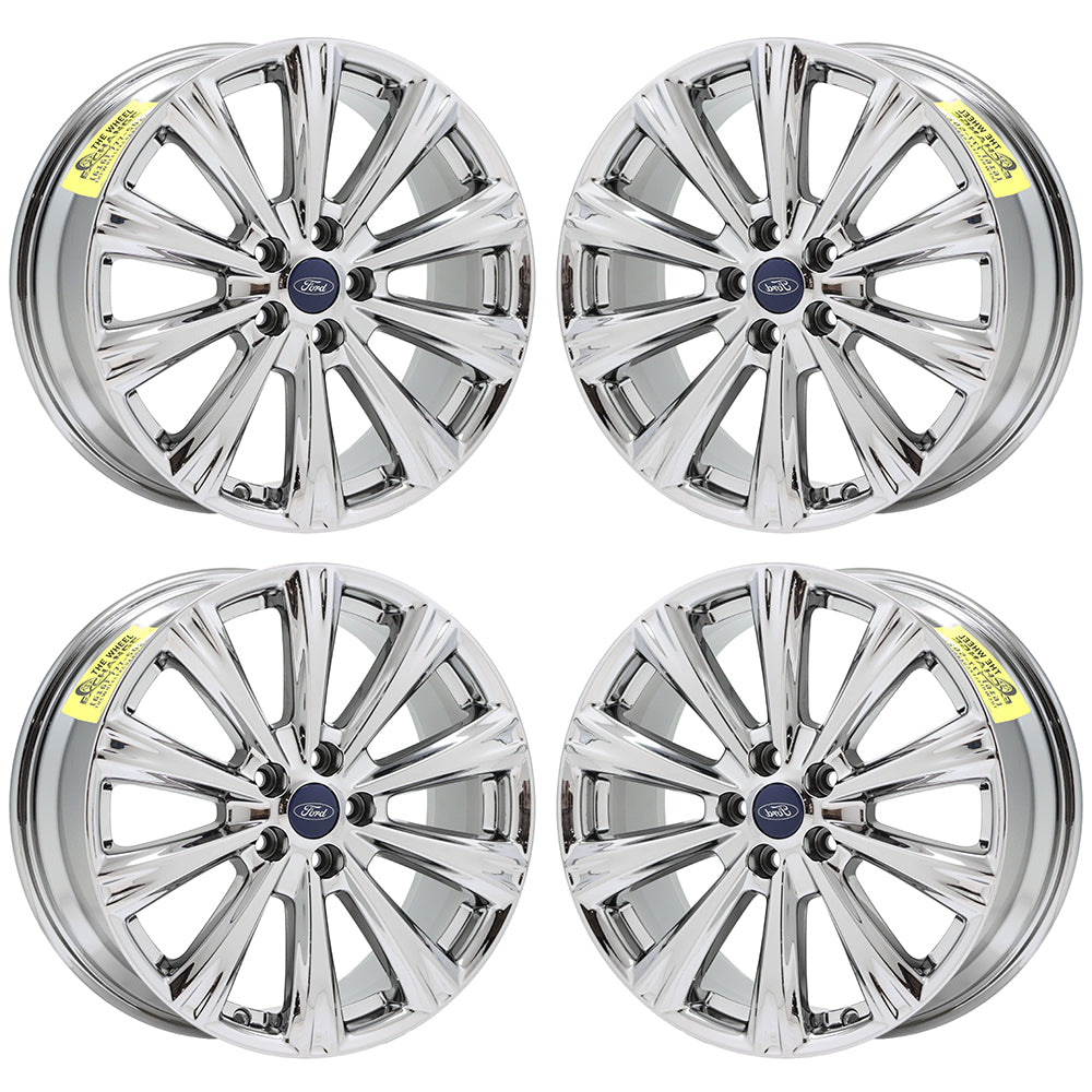 18" Ford Escape Bright Chrome wheels rims Factory OEM set 10110 EXCHANGE