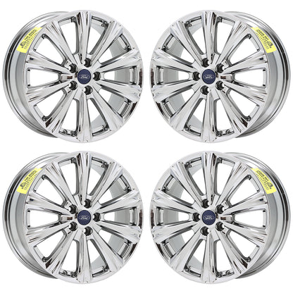 18" Ford Escape Bright Chrome wheels rims Factory OEM set 10110 EXCHANGE
