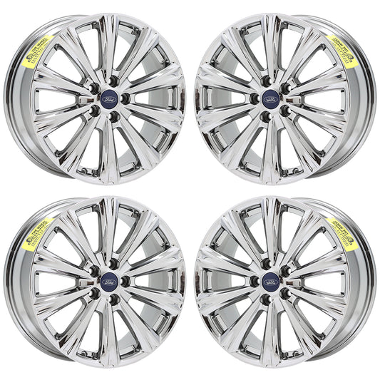18" Ford Escape Bright Chrome wheels rims Factory OEM set 10110 EXCHANGE