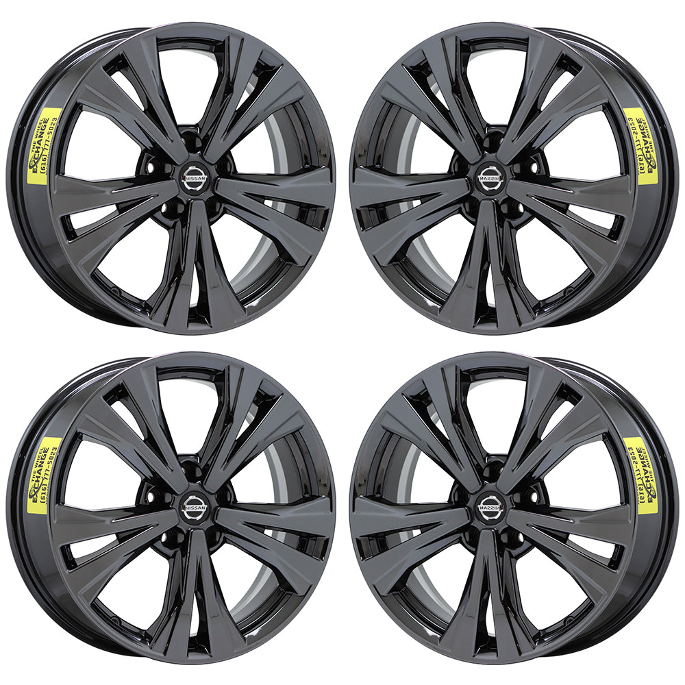 18" Nissan Rogue Black Chrome wheels rims Factory set 62747 EXCHANGE