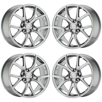 20" Jeep Grand Cherokee SRT Bright Chrome wheels rims Factory OEM set 9173