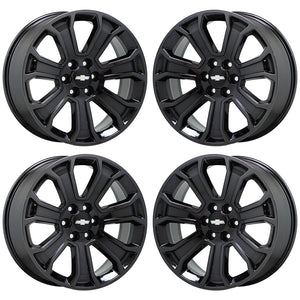 EXCHANGE 22" Sierra Silverado 1500 Black Chrome wheels rims Factory OEM GM 5665