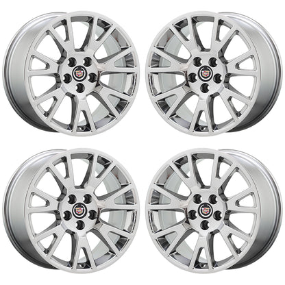 19" Cadillac CTS Coupe Bright Chrome wheels rims Factory OEM set 4671