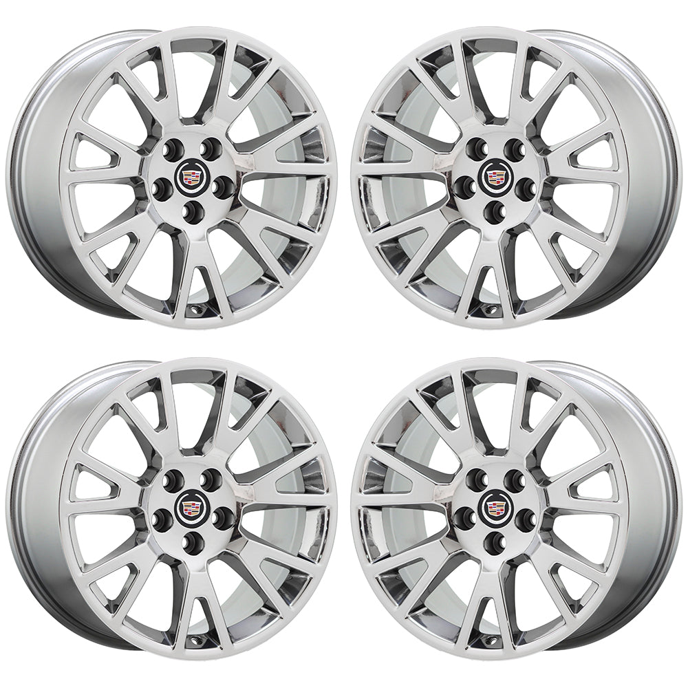 19" Cadillac CTS Coupe Bright Chrome wheels rims Factory OEM set 4671 EXCHANGE