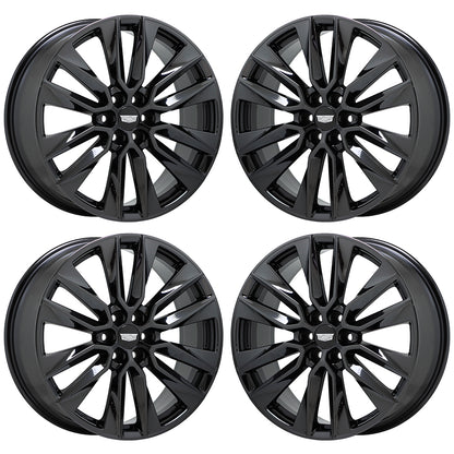 21" Cadillac XT6 Black Chrome wheels rims Factory OEM GM set 4851 EXCHANGE