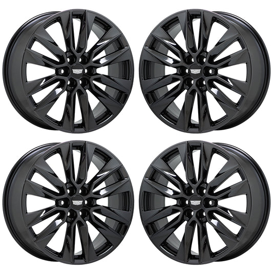 21" Cadillac XT6 Black Chrome wheels rims Factory OEM GM set 4851