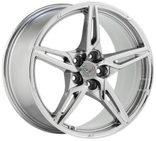 Load image into Gallery viewer, 19x8.5 20x11 Corvette C8 PVD Chrome wheels rims Factory OEM GM set 4 14007 14008
