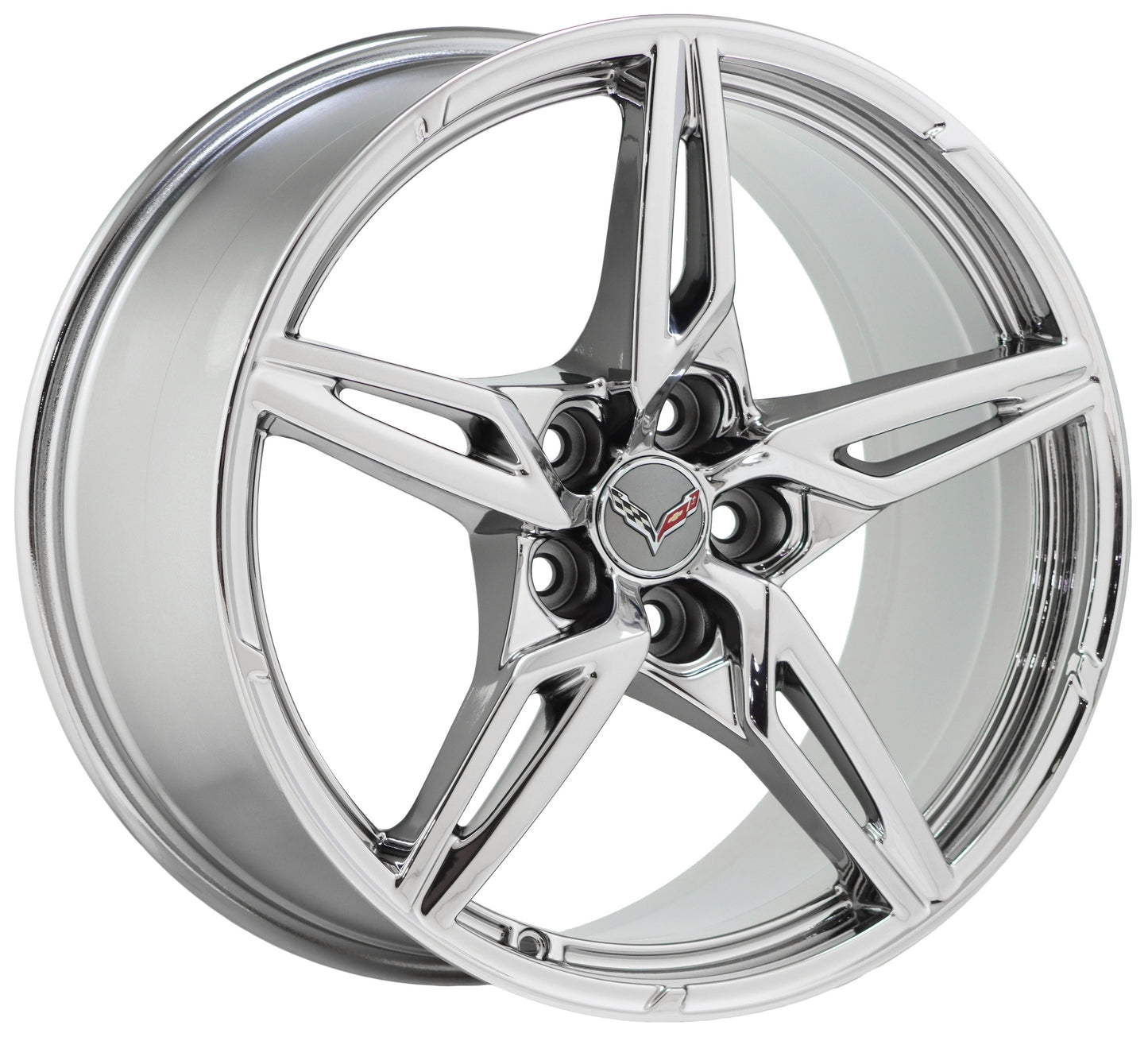 19x8.5 20x11 Corvette C8 Bright Chrome wheels Factory OEM 14007 14008 EXCHANGE