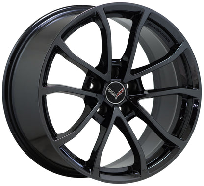 19" 20" Corvette C6 C7 Black Chrome wheels rims Factory OEM 5542 5543 EXCHANGE