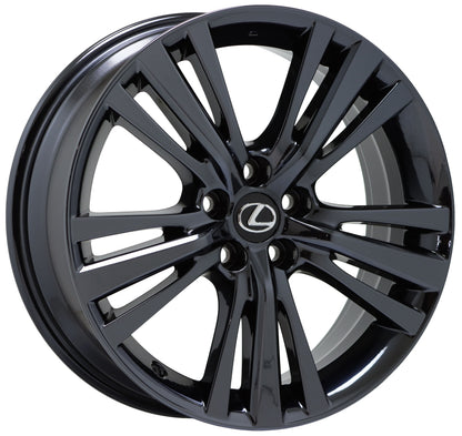 19" Lexus RX350 RX450H Gloss Black wheels rims Factory OEM set 74301 EXCHANGE