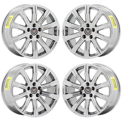 18x8" 18x9" Cadillac ATS Sedan Bright Chrome wheels rims OEM set 4705 4707