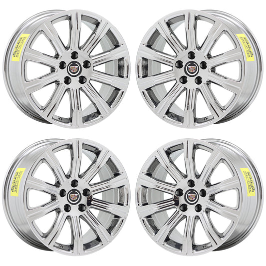 18x8" 18x9" Cadillac ATS Sedan Bright Chrome wheels rims OEM set 4705 4707