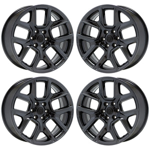 22" Dodge Ram 1500 Black Chrome wheels rims Factory OEM 2019 2020 set 4 2684