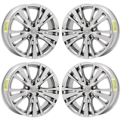 19" Lexus RX350 RX450 Bright Chrome wheels rims Factory OEM set 4 74254 EXCHANGE