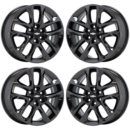 18" Chevrolet Traverse Black Chrome wheels rims Factory OEM set 5843