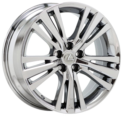 19" Lexus RX350 RX450H Bright Chrome wheels rims Factory OEM set 74301 EXCHANGE