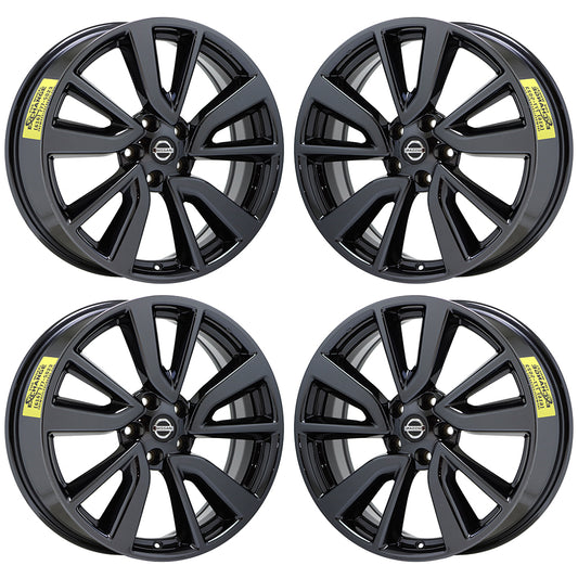 19" Nissan Rogue Sport Black Chrome wheels rims Factory OEM set 62748