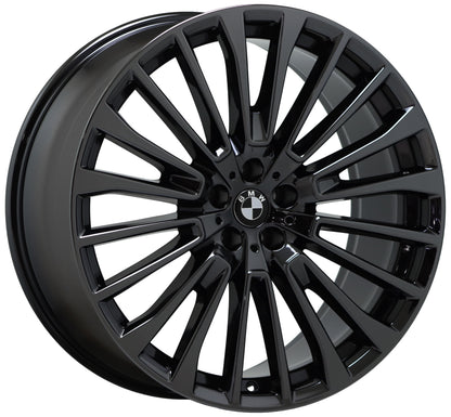 22x9.5 22x10.5 BMW X7 M50i Black Chrome wheels rims 86537 86542 EXCHANGE