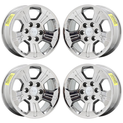 18" GMC Sierra 1500 Z71 Bright Chrome wheels rims Factory OEM set 4 5647