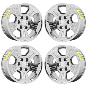 18" GMC Sierra 1500 Z71 Bright Chrome wheels rims Factory OEM set 4 5647