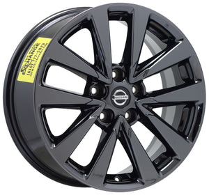 EXCHANGE 17" Nissan Altima Black Chrome wheels rims Factory OEM set 62719