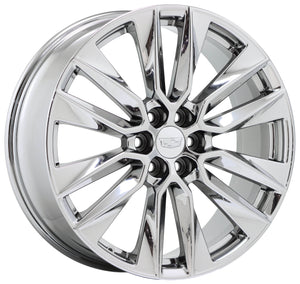 21" Cadillac XT5 XT6 PVD Chrome wheels rims Factory OEM 2020 set 4 4851