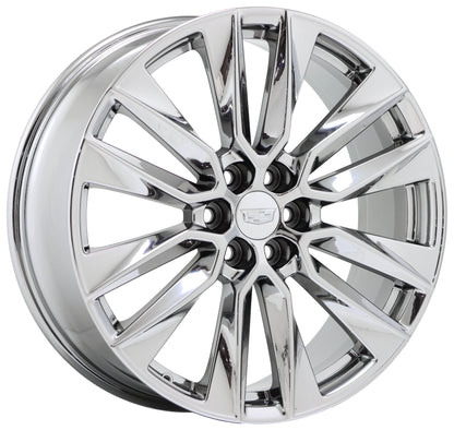 21" Cadillac XT6 Bright Chrome wheels rims Factory OEM GM set 4851 EXCHANGE