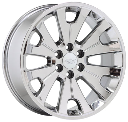 22" Cadillac Escalade Bright Chrome wheels rims Factory OEM GM set 5663 EXCHANGE