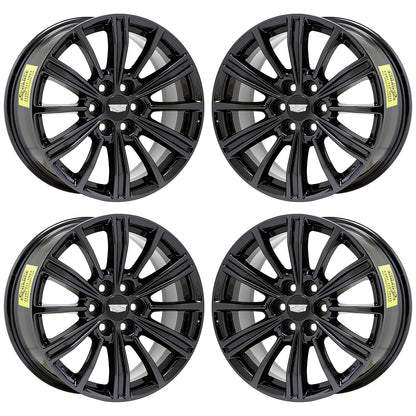 18" Cadillac XT5 XT6 Black Chrome wheels rims Factory OEM set 4798
