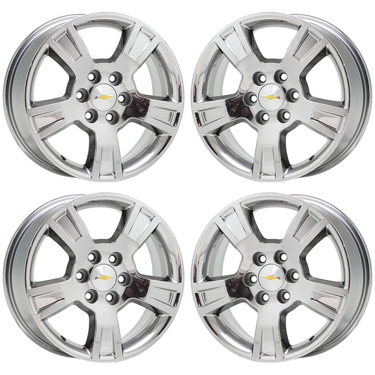 18" Chevrolet Traverse Bright Chrome wheels rims Factory OEM set 4 5280