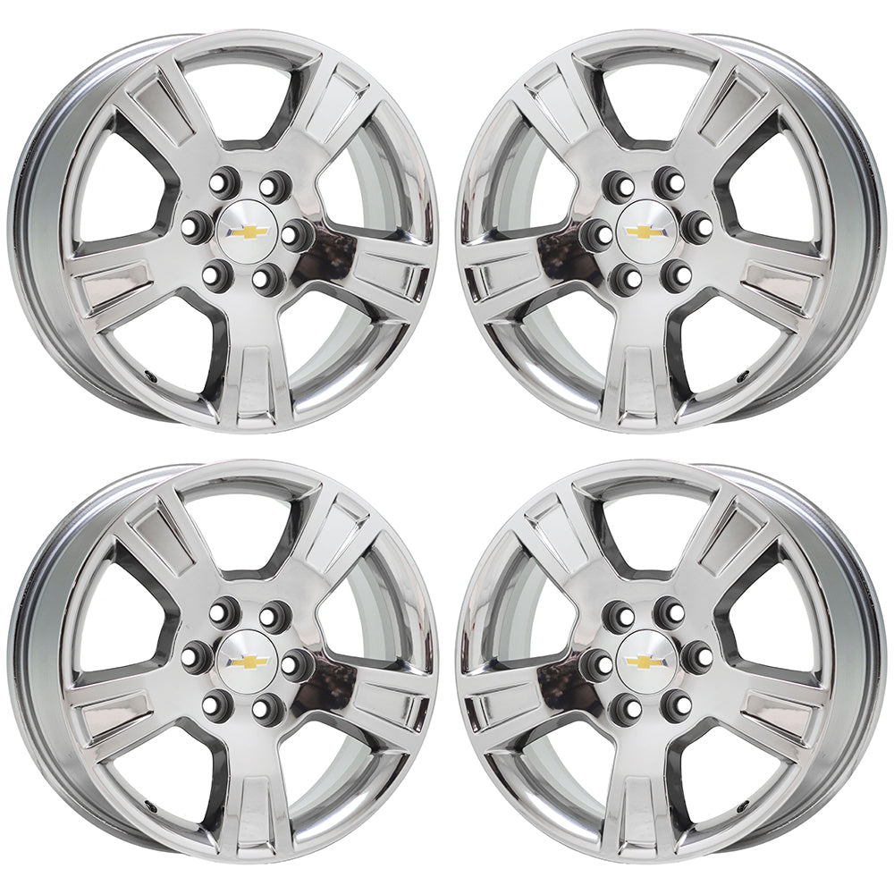 18" Chevrolet Traverse Bright Chrome wheels rims Factory OEM set 4 5280