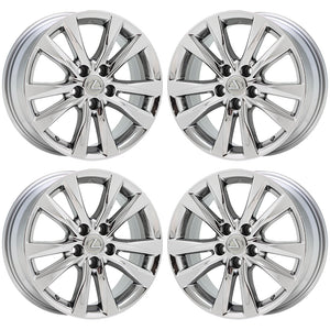 17" Lexus ES350 Bright Chrome wheels rims Factory OEM set 74224 EXCHANGE