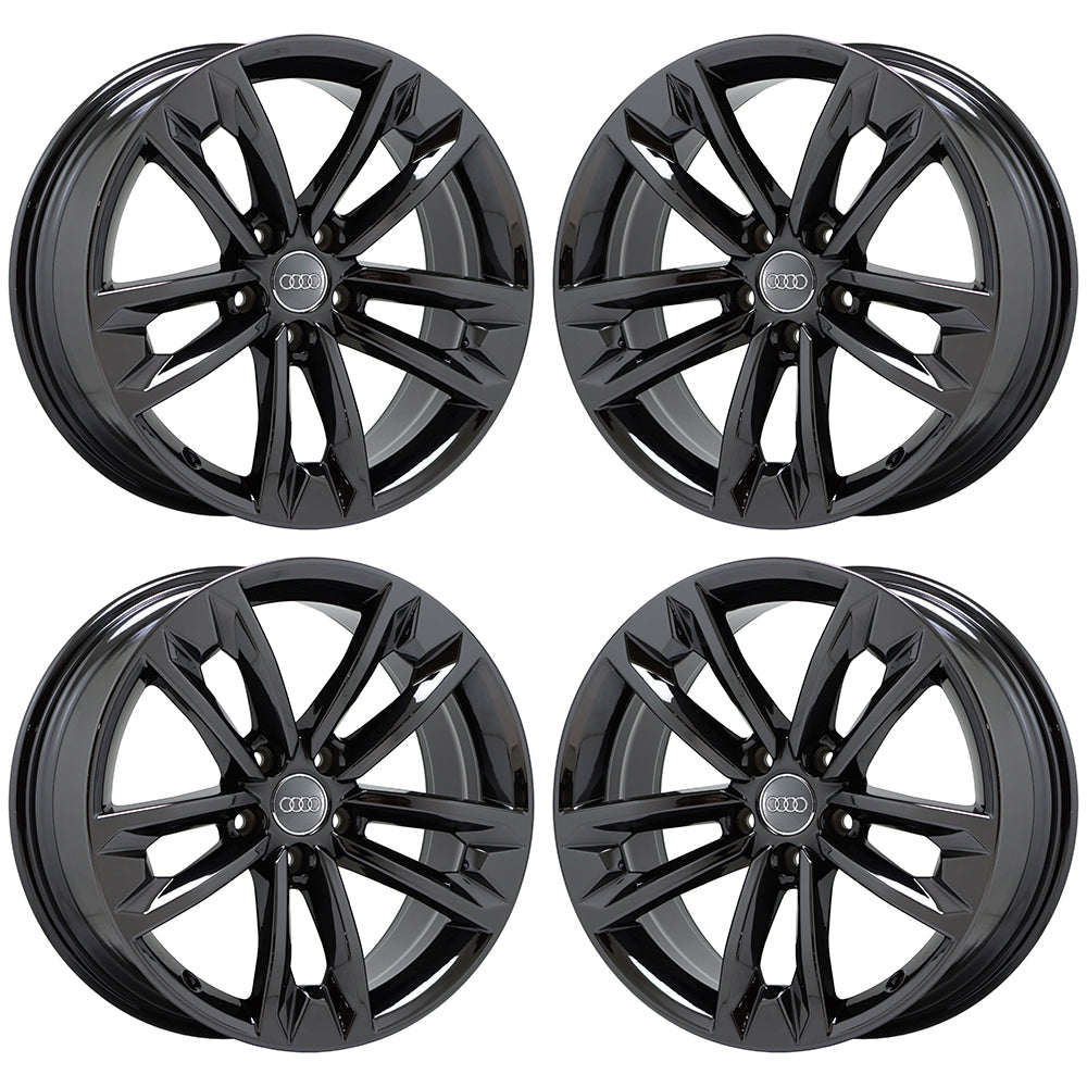 18" Audi Allroad Black Chrome wheels rims Factory OEM Set 59013 EXCHANGE