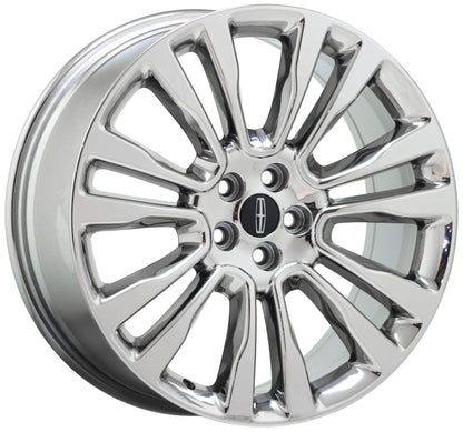 20" Lincoln Continental Bright Chrome wheels rims Factory OEM set 10091 EXCHANGE