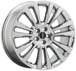 20" Lincoln Continental Bright Chrome wheels rims Factory OEM set 10091 EXCHANGE