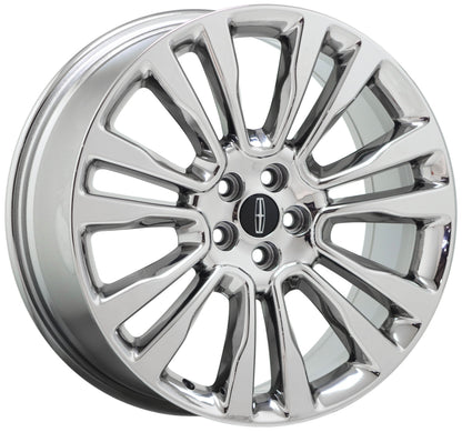 20" Lincoln Continental Bright Chrome wheels rims Factory OEM set 10091 EXCHANGE