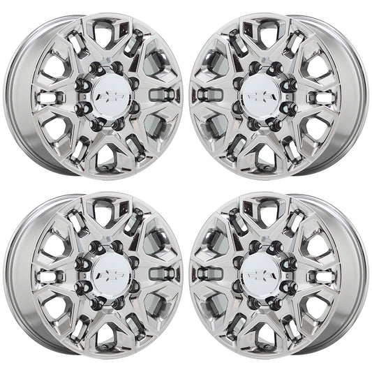 18" Silverado 2500 3500 Bright Chrome wheels rims Factory OEM set 5959 EXCHANGE