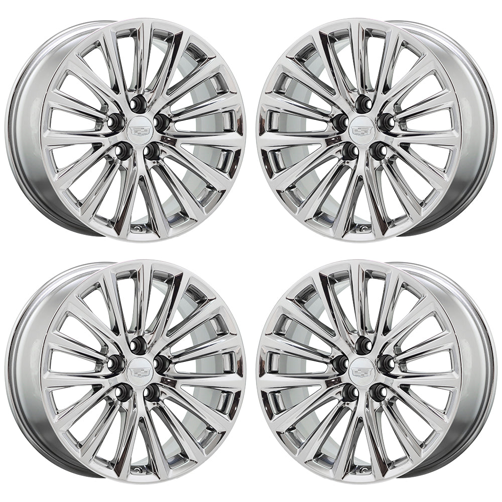 19" Cadillac CT5 CT6 Bright Chrome wheels rims Factory OEM 2020-2024 set 4842