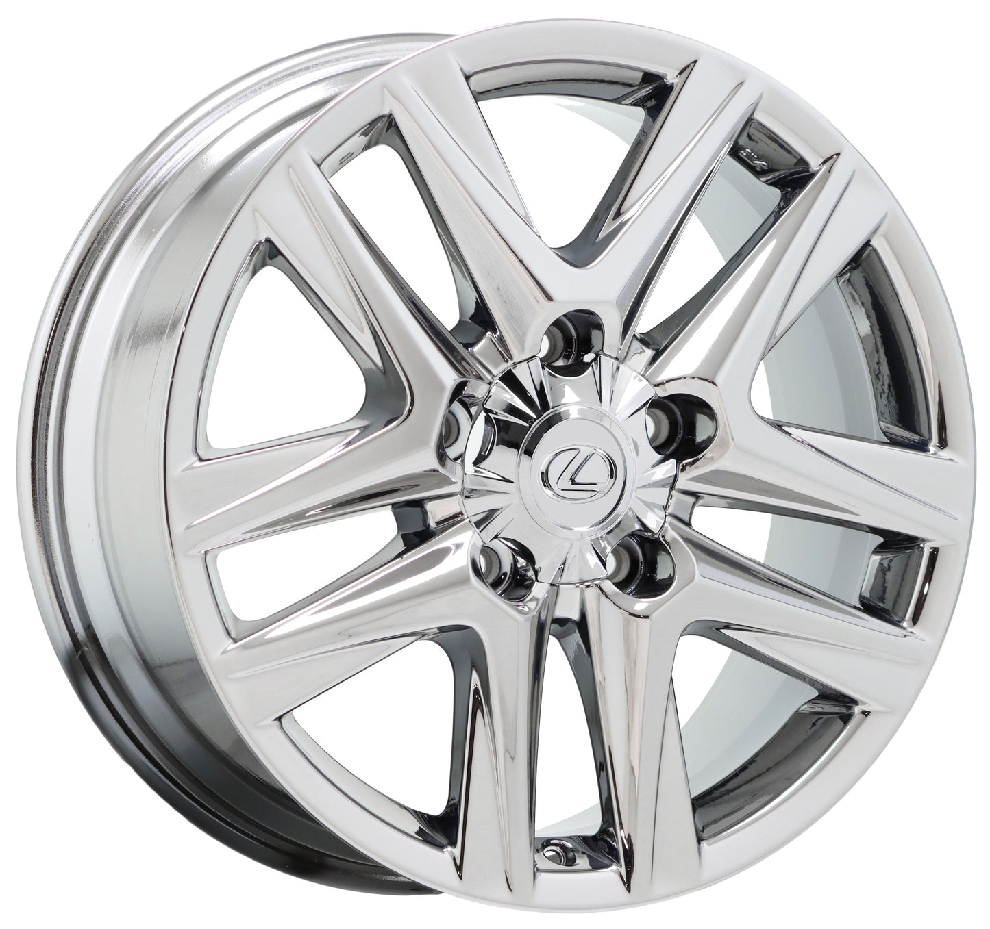 20" Lexus LX570 Bright Chrome wheels rims Factory OEM set 4 74280