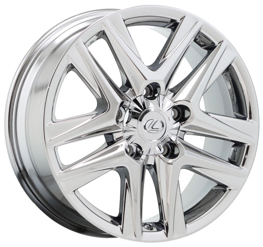 20" Lexus LX570 Bright Chrome wheel rim Factory OEM 74280