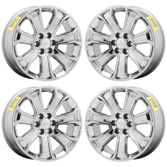 22" Cadillac Escalade Bright Chrome wheels rims Factory OEM set 4 CK163 5665