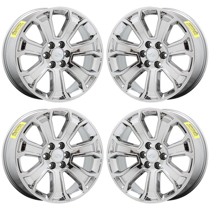 22" Cadillac Escalade Bright Chrome wheels rims Factory OEM set 4 CK163 5665
