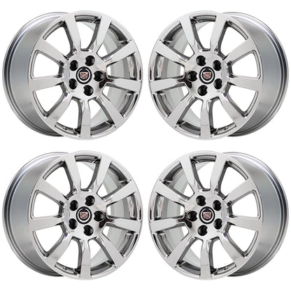 18" Cadillac CTS Sedan Bright Chrome wheels rims Factory OEM GM set 4628