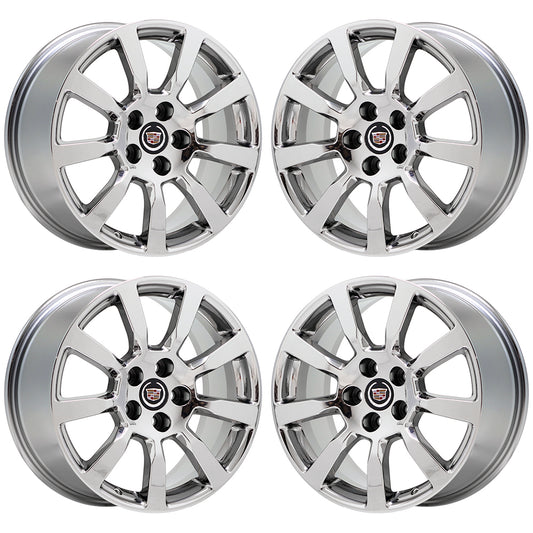 18" Cadillac CTS Sedan Bright Chrome wheels rims Factory OEM GM set 4628