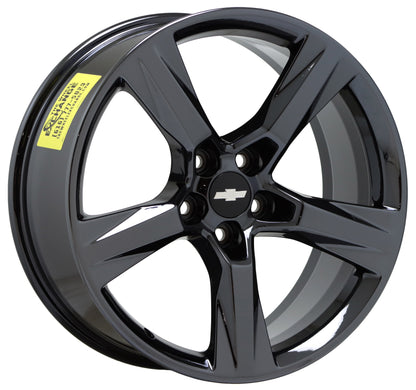 20x8.5" 20x9.5" Camaro SS Black Chrome wheels rims Factory OEM GM set 5760 5764