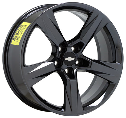 20x8.5" 20x9.5" Camaro SS Black Chrome wheels rims Factory OEM GM set 5760 5764