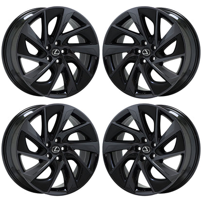 20" Lexus RX350 RX450H Black Chrome wheels rims Factory OEM set 74337 EXCHANGE